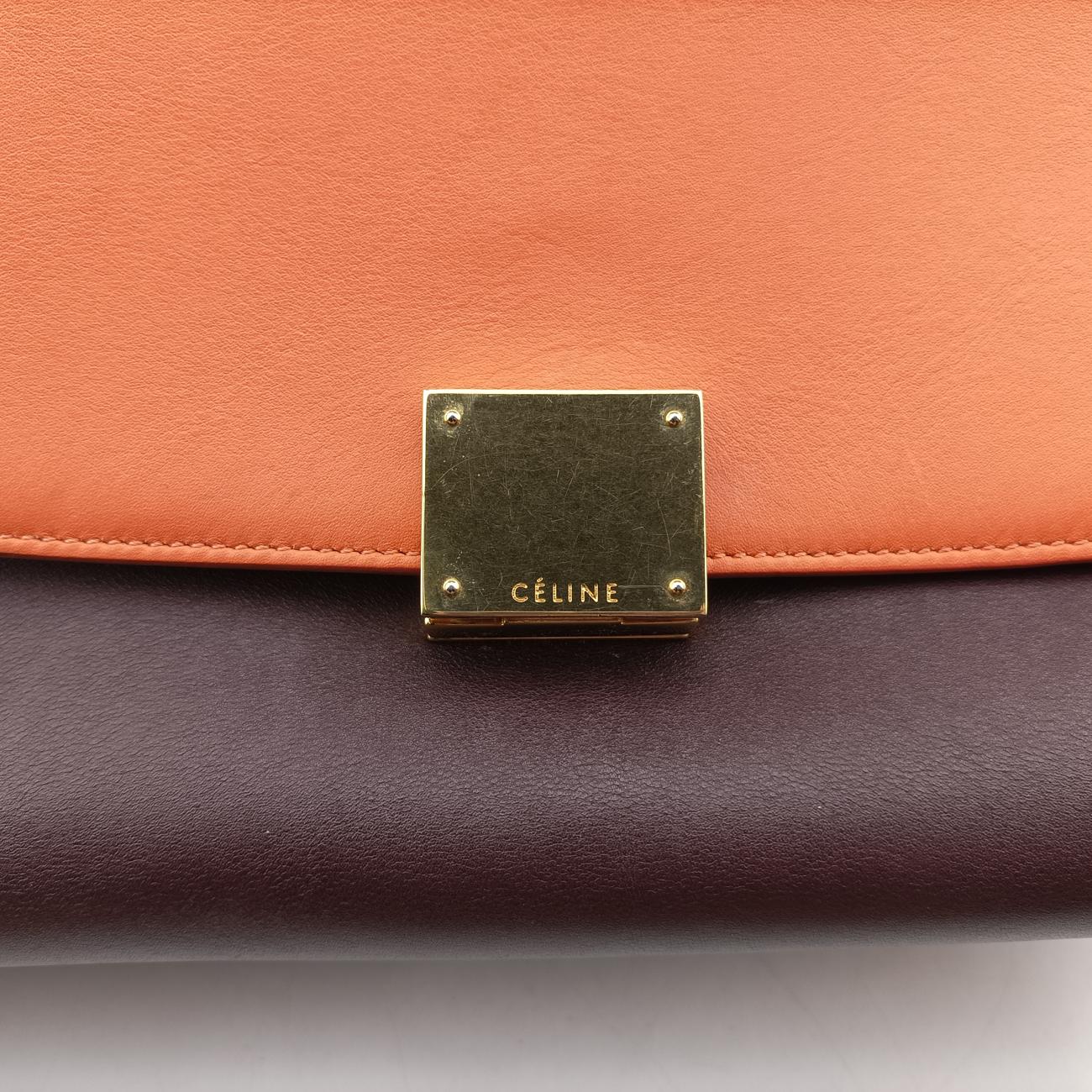 Trapèze Orange×Brown Leather W-VP-2135 W-MM-2155トラペーズ オレンジ x ブラウン レザー W-VP-2135 W-MM-2155