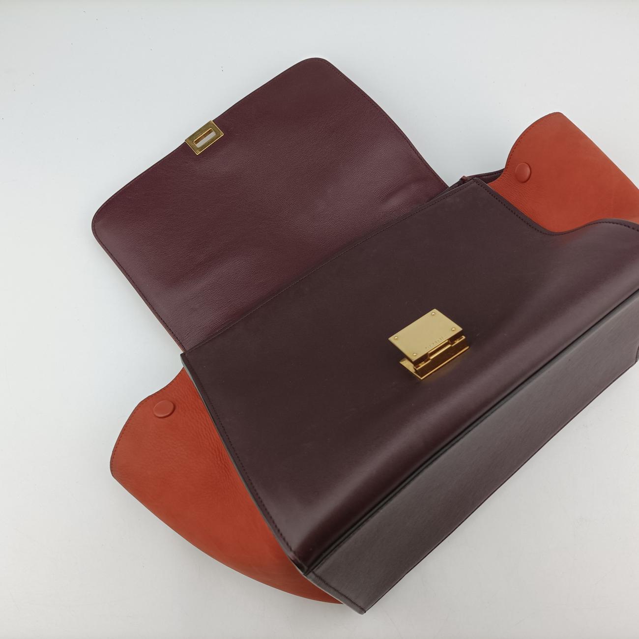 Trapèze Orange×Brown Leather W-VP-2135 W-MM-2155トラペーズ オレンジ x ブラウン レザー W-VP-2135 W-MM-2155