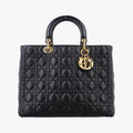Lady Dior Black lambskin 05-MA-1120レディディオール ブラック ラムスキン 05-MA-1120