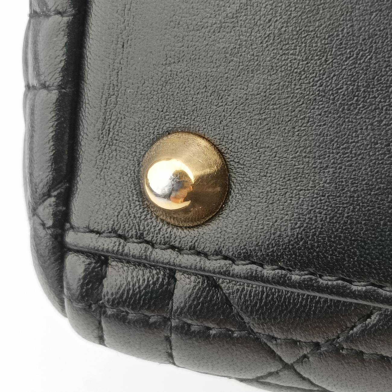 Lady Dior Black lambskin 05-MA-1120レディディオール ブラック ラムスキン 05-MA-1120