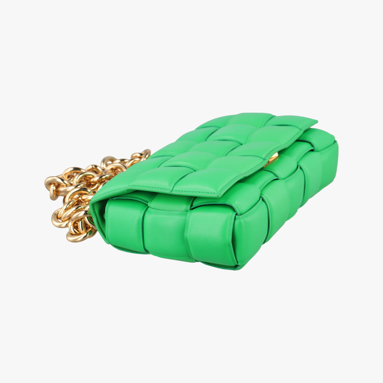 The Chain Cassette Green lambskin B09108320Pザ チェーン カセット グリーン ラムスキン B09108320P