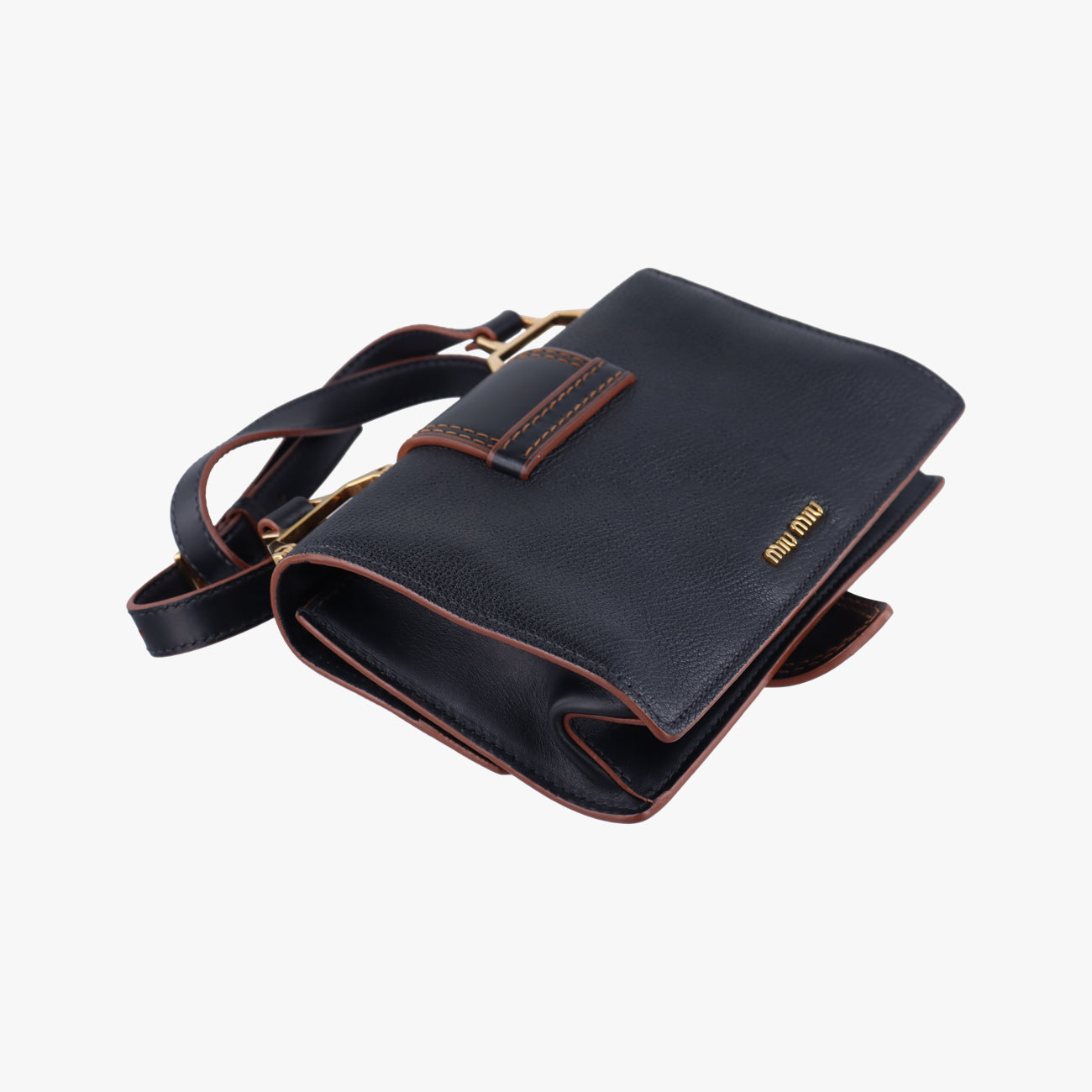 Miu LadyBlackLeather235ミュウレディブラックレザー235