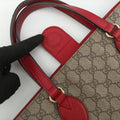 GG Supreme Beige×Red×Multicolour PVC coated canvas G020867460GGスプリーム ベージュ×レッド×マルチカラー PVCコーティングキャンバス 453705 G020867460