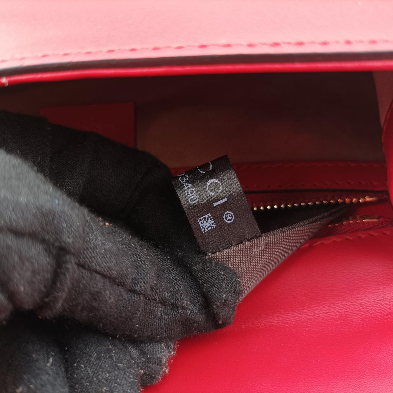 Sylvie Red×NAVY Leather 421882 I026293490シルヴィ レッド×ネイビー レザー 421882 I026293490