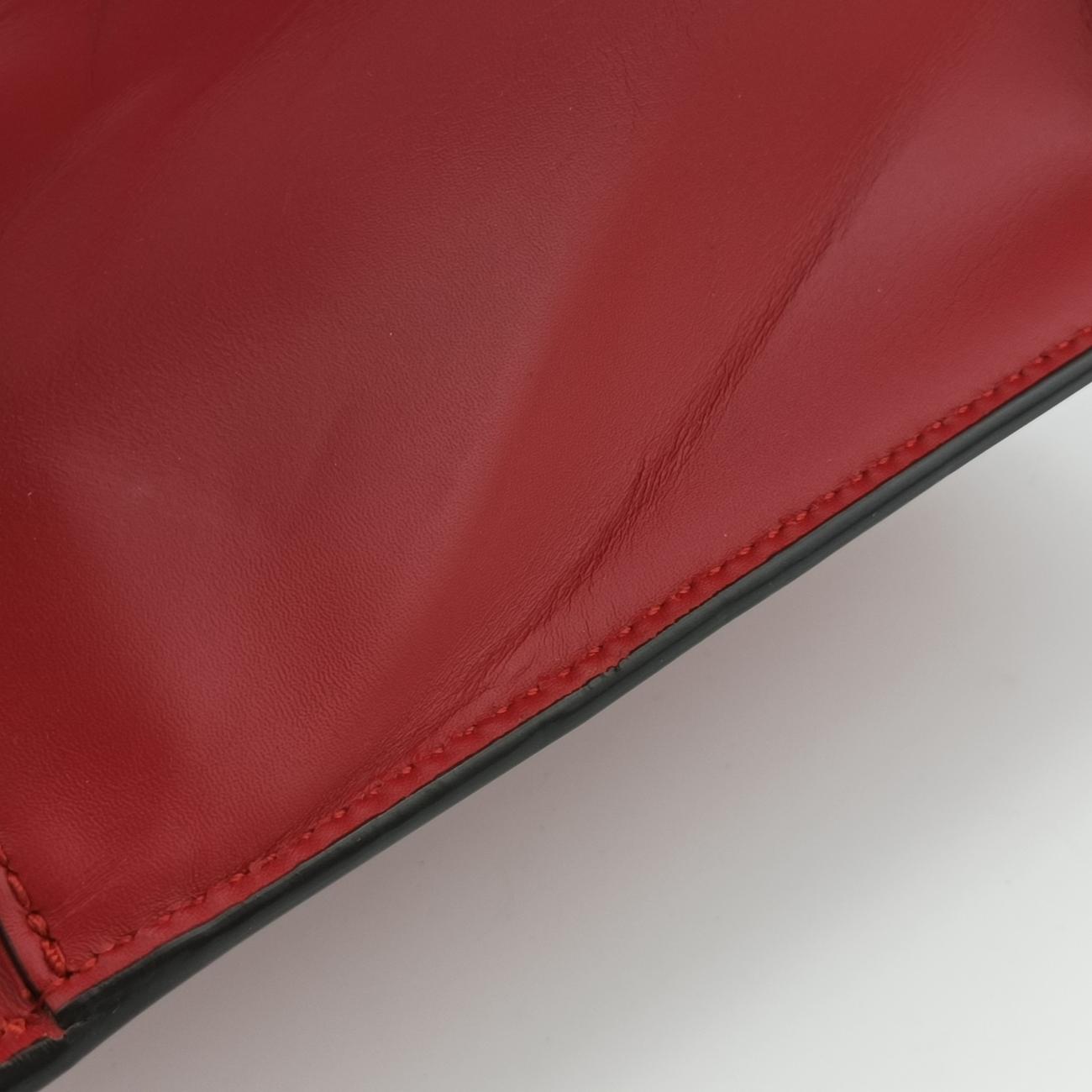 Sylvie Red×NAVY Leather 421882 I026293490シルヴィ レッド×ネイビー レザー 421882 I026293490