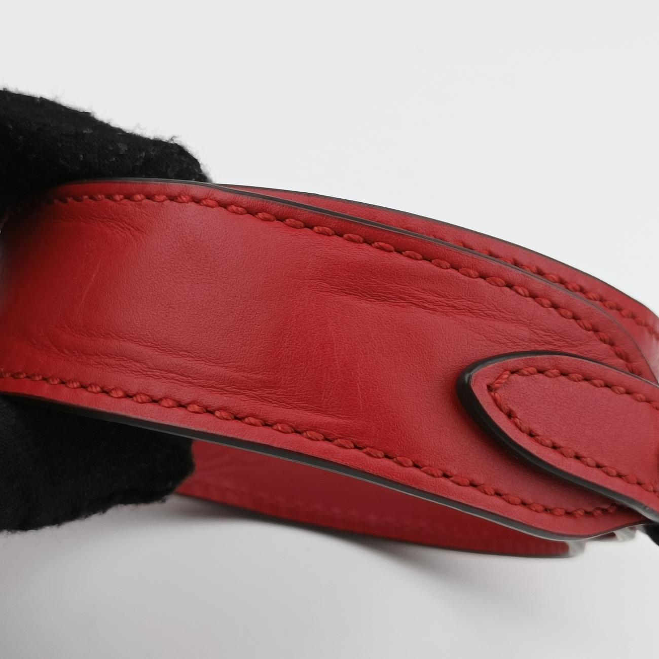 Sylvie Red×NAVY Leather 421882 I026293490シルヴィ レッド×ネイビー レザー 421882 I026293490