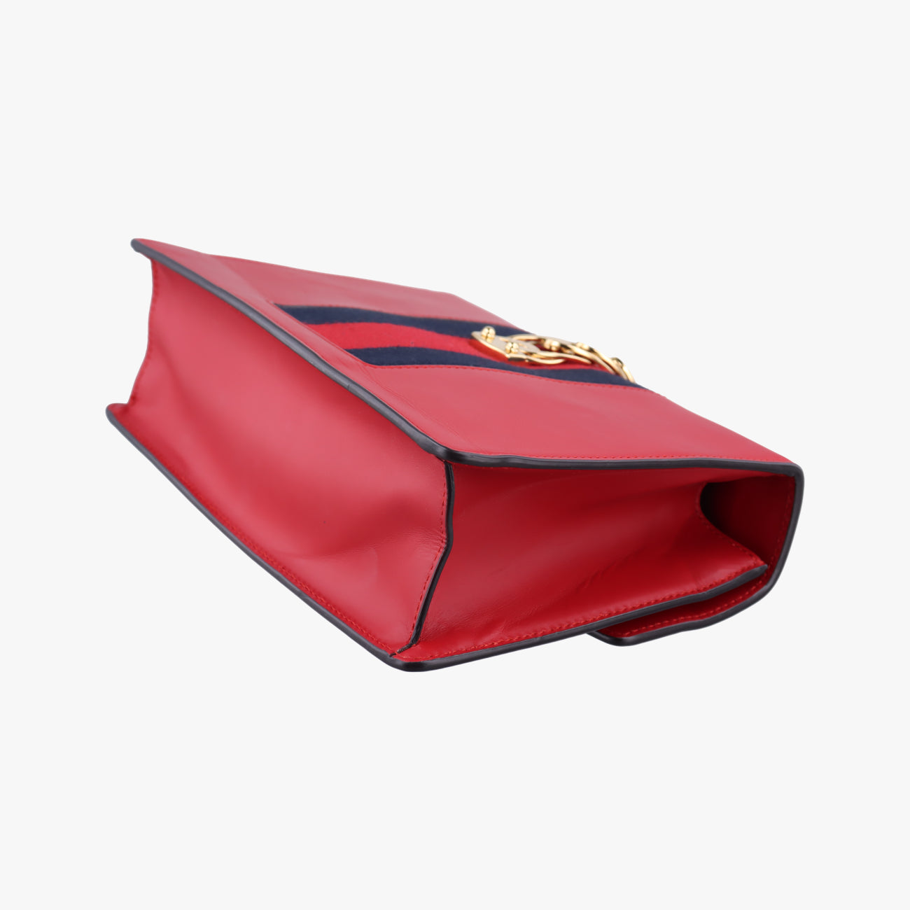 Sylvie Red×NAVY Leather 421882 I026293490シルヴィ レッド×ネイビー レザー 421882 I026293490