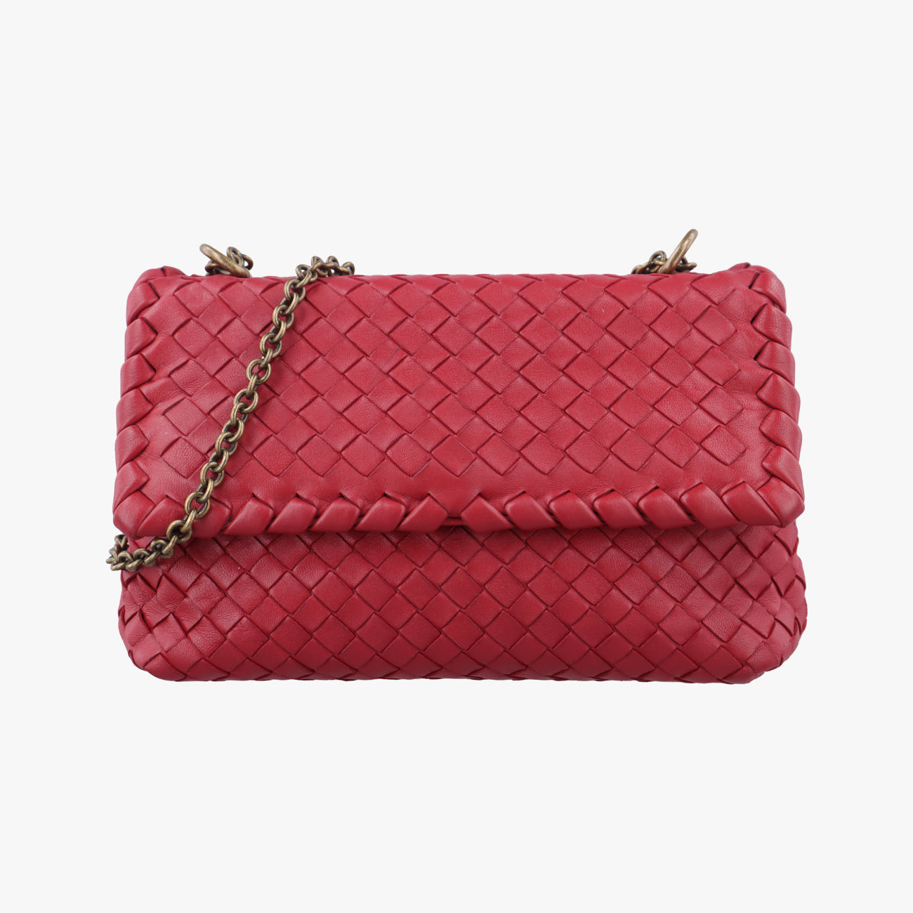 Intrecciato Olimpia Red lambskin B07197921Rイントレチャート オリンピア レッド ラムスキン B07197921R