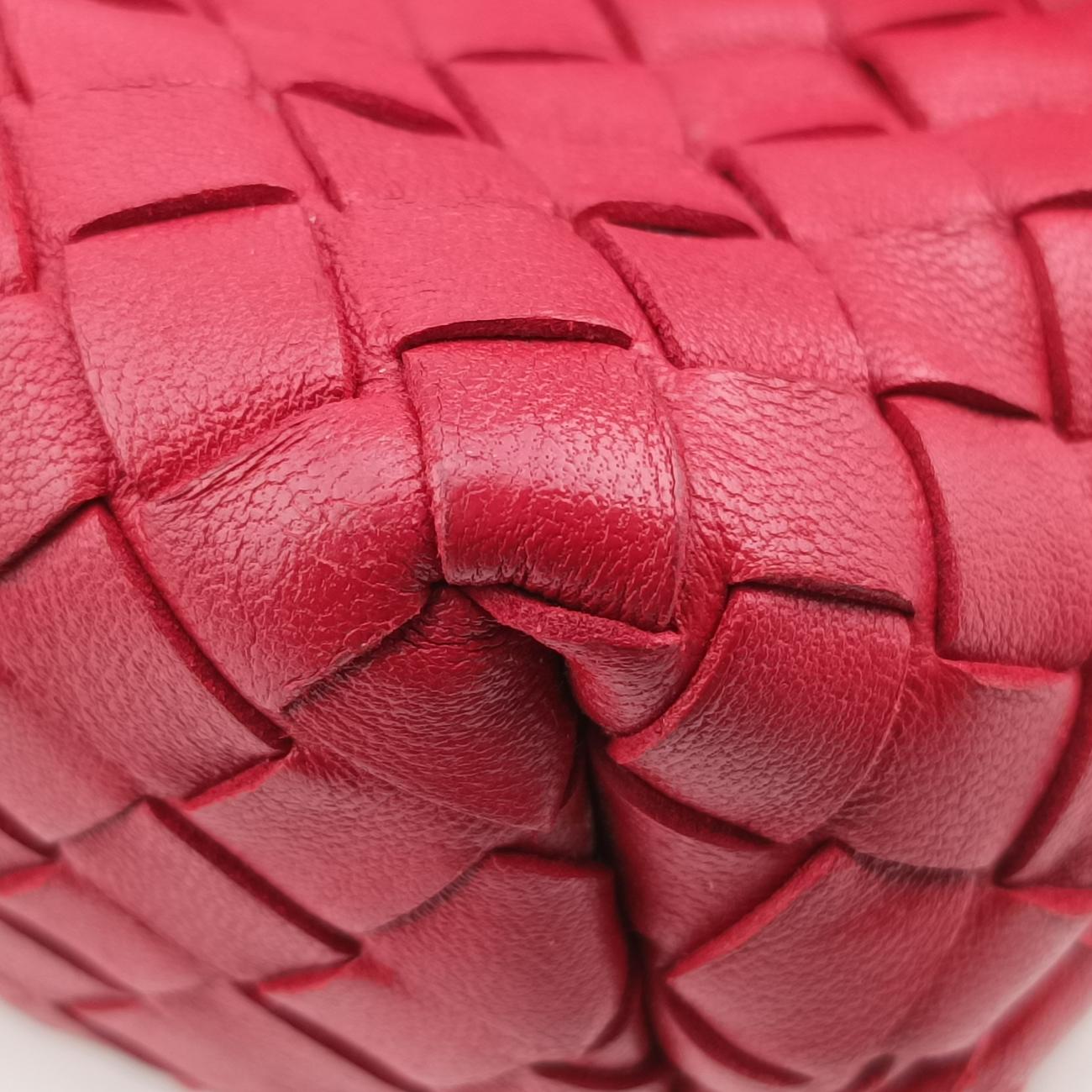 Intrecciato Olimpia Red lambskin B07197921Rイントレチャート オリンピア レッド ラムスキン B07197921R