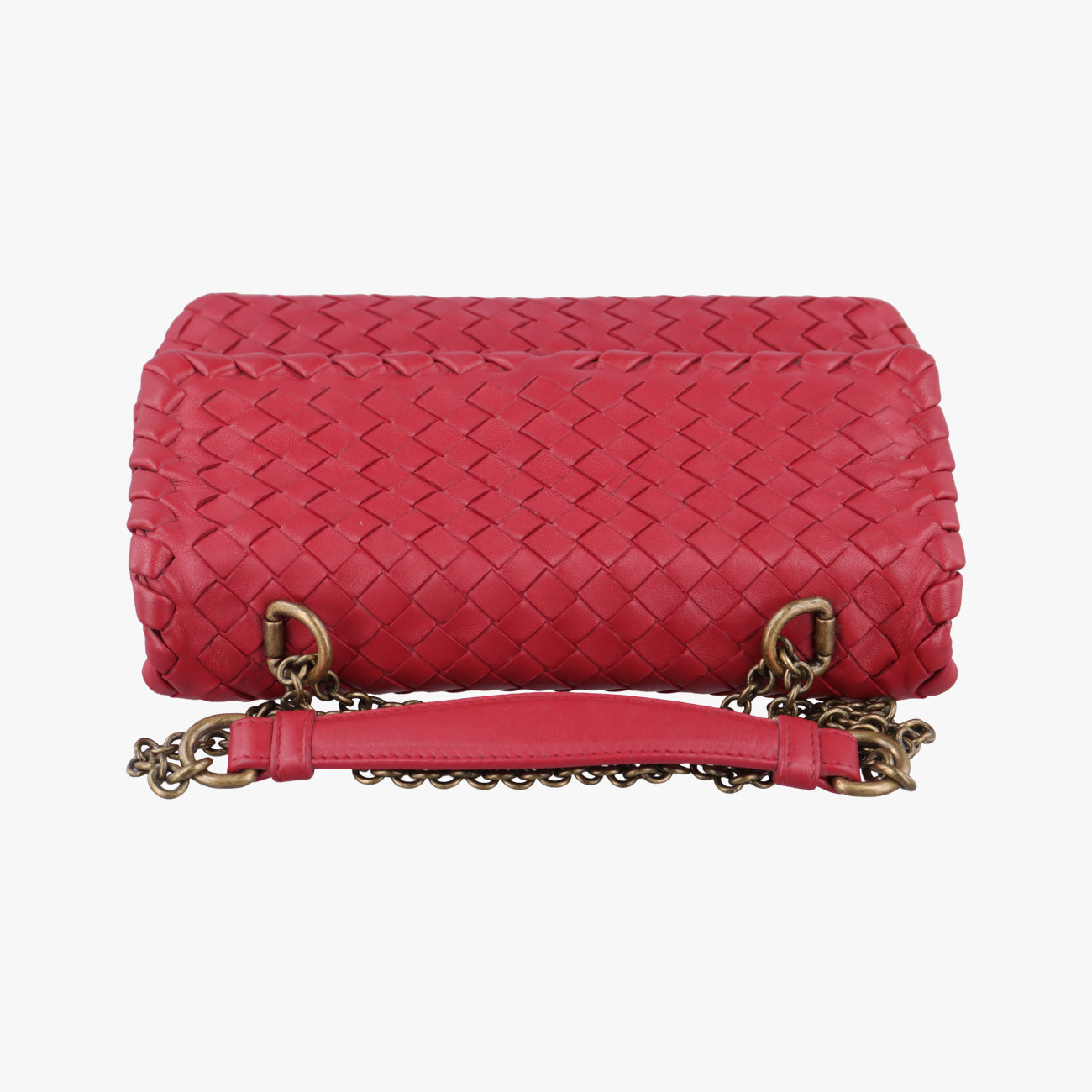 Intrecciato Olimpia Red lambskin B07197921Rイントレチャート オリンピア レッド ラムスキン B07197921R