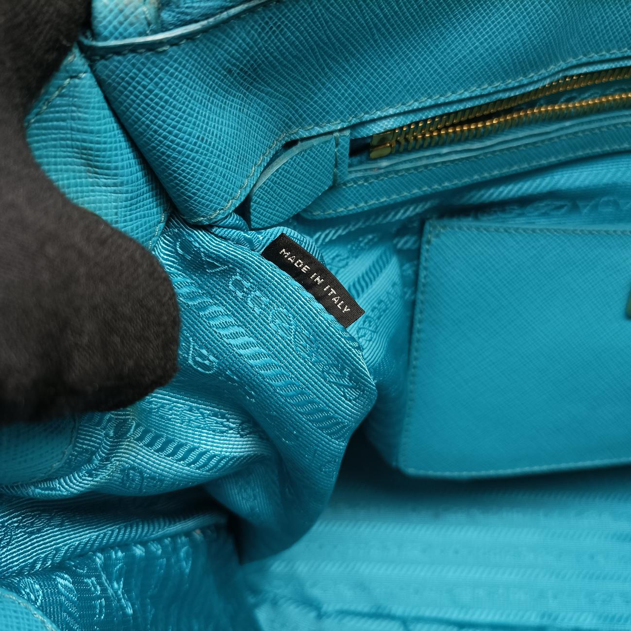 Galleria Blue×Light blue SAFFIANO Leather B2274C 14 IIガレリア ブルー×ライトブルー サフィアーノレザー B2274C 14 II