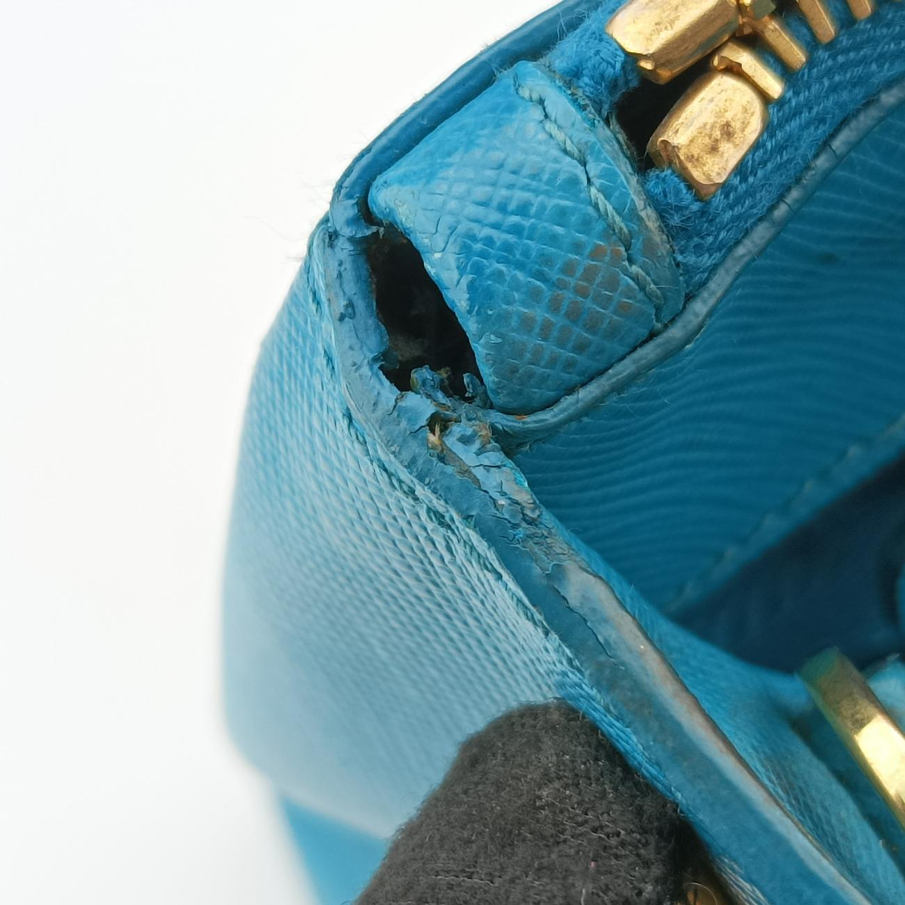 Galleria Blue×Light blue SAFFIANO Leather B2274C 14 IIガレリア ブルー×ライトブルー サフィアーノレザー B2274C 14 II