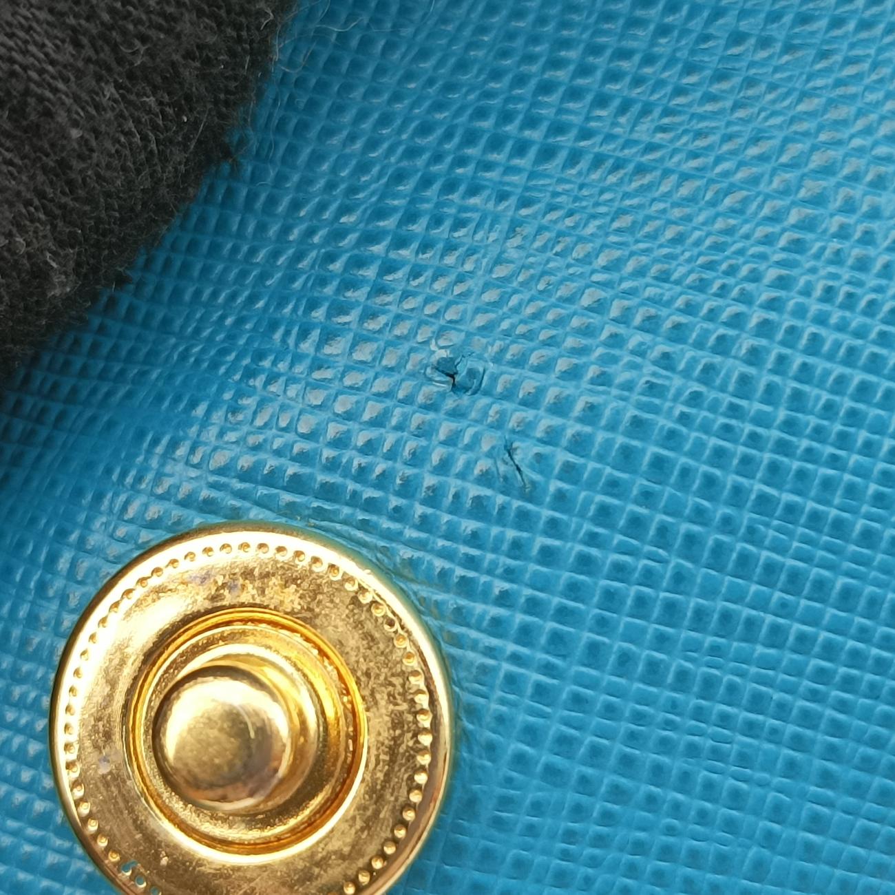 Galleria Blue×Light blue SAFFIANO Leather B2274C 14 IIガレリア ブルー×ライトブルー サフィアーノレザー B2274C 14 II