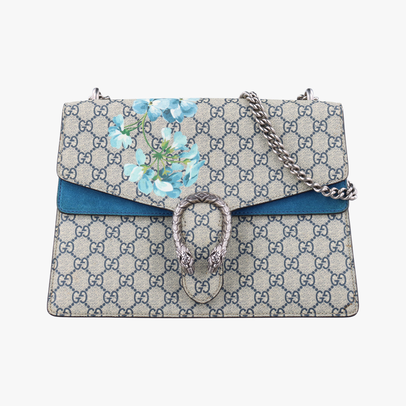 Dionysus Beige×Blue×Multicolour PVC coated canvas 400235 I021329362ディオニュソス ベージュ×ブルー×マルチカラー PVCコーティングキャンバス 400235 I021329362