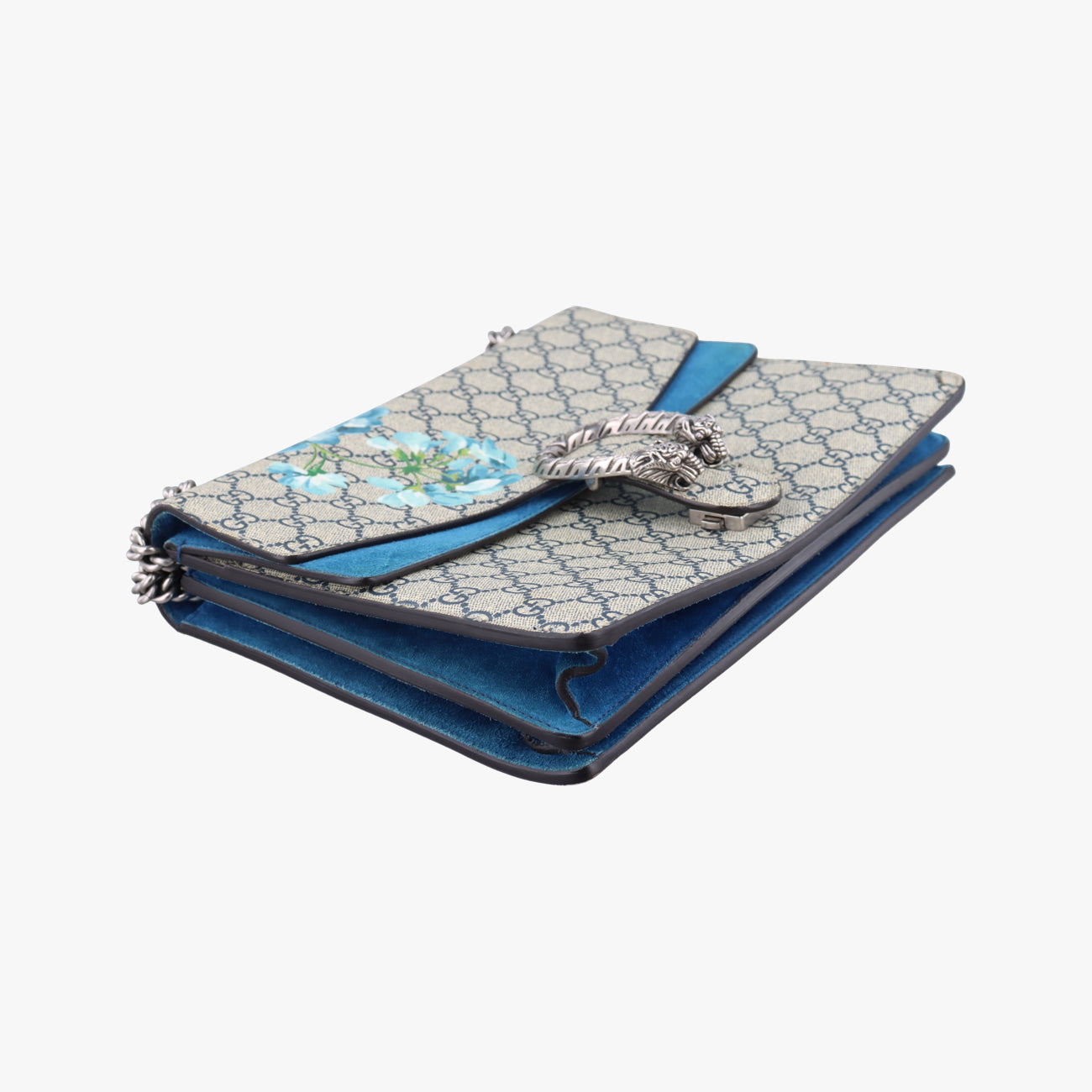 Dionysus Beige×Blue×Multicolour PVC coated canvas 400235 I021329362ディオニュソス ベージュ×ブルー×マルチカラー PVCコーティングキャンバス 400235 I021329362