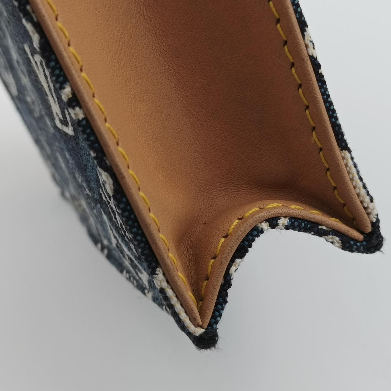 SINCE1854 Petit Sac Plat 2020AW blue×White×beige monogram jacquard M80288 SP3290 ICチップSINCE1854 プティット サックプラ 2020AW ブルー×ホワイト×ベージュ モノグラム ジャガード M80288 SP3290 ICチップ