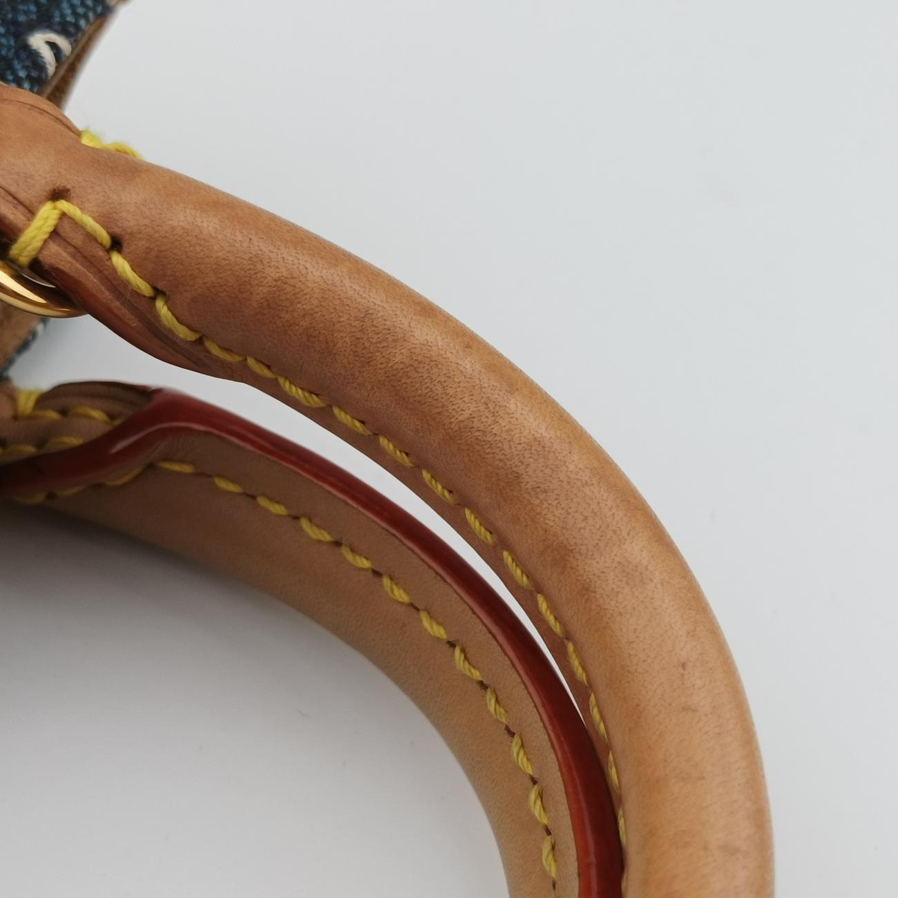 SINCE1854 Petit Sac Plat 2020AW blue×White×beige monogram jacquard M80288 SP3290 ICチップSINCE1854 プティット サックプラ 2020AW ブルー×ホワイト×ベージュ モノグラム ジャガード M80288 SP3290 ICチップ