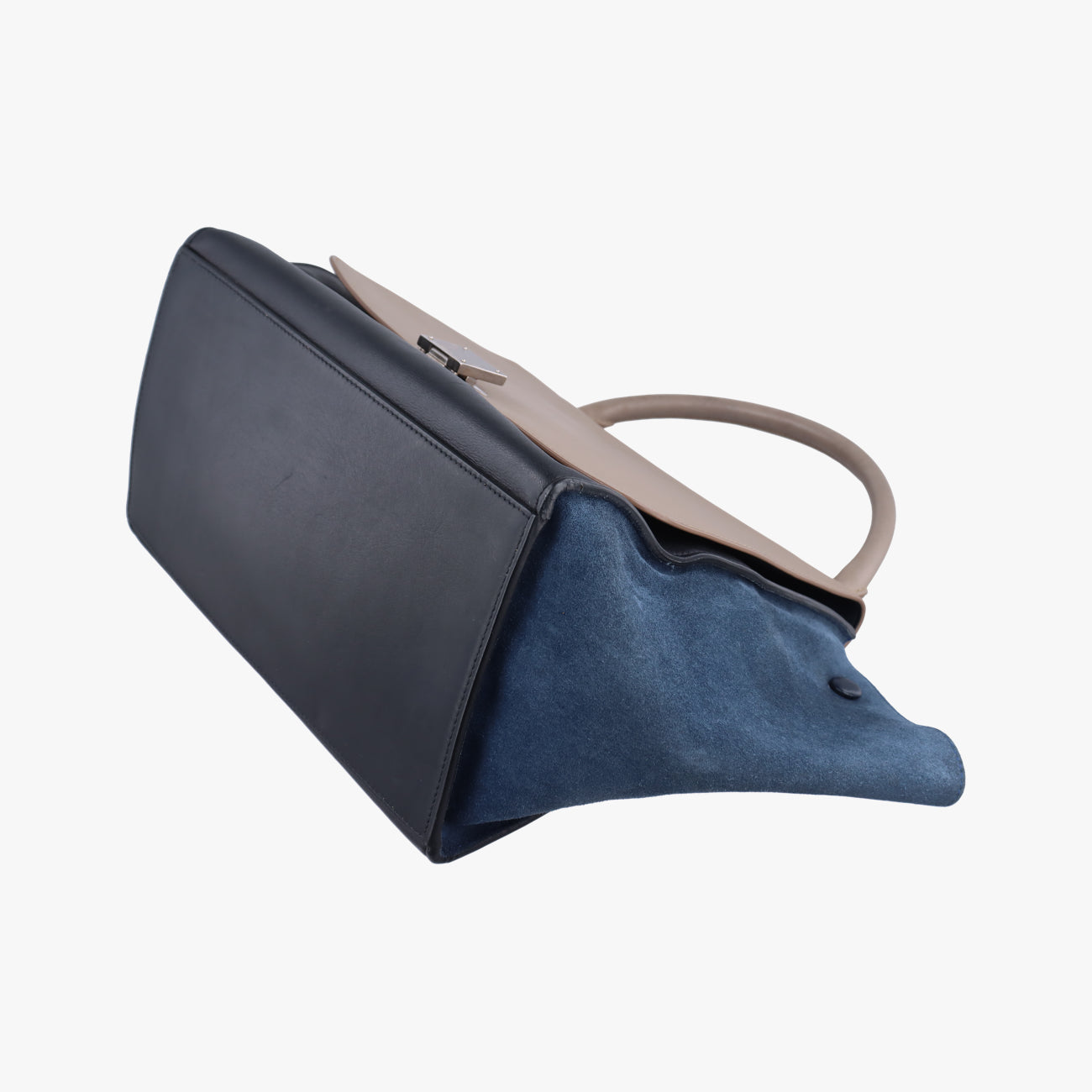 Trapèze Beige x black x blue Suede × leather S-SN-1102 S-CU-0123トラペーズ ベージュ×ブラック×ブルー スエード×レザー S-SN-1102 S-CU-0123