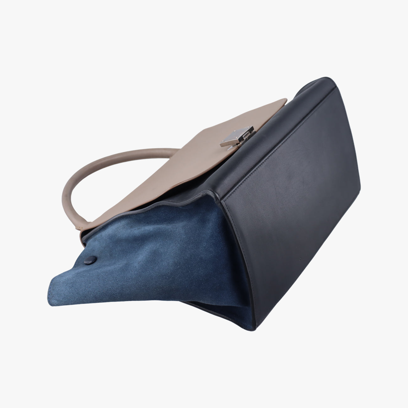 Trapèze Beige x black x blue Suede × leather S-SN-1102 S-CU-0123トラペーズ ベージュ×ブラック×ブルー スエード×レザー S-SN-1102 S-CU-0123