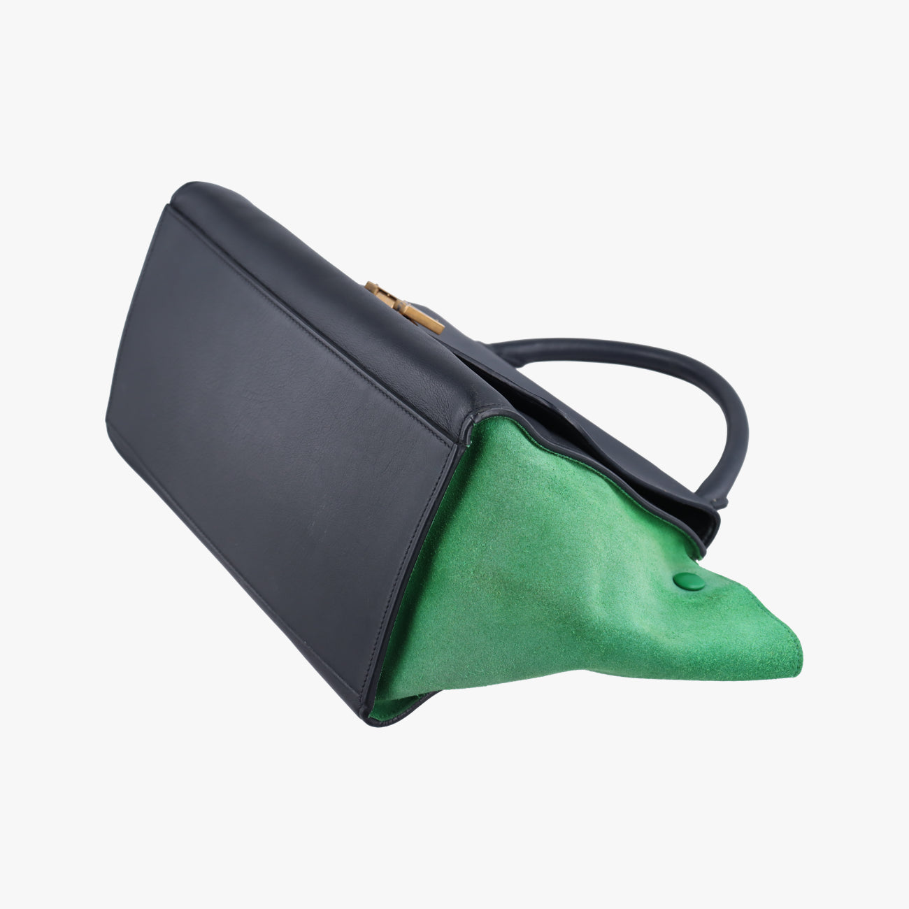 Trapèze Blue x Black x Green Leather x suede U-PA-0124トラペーズスモール ブルー×ブラック×グリーン レザー×スエード U-PA-0124