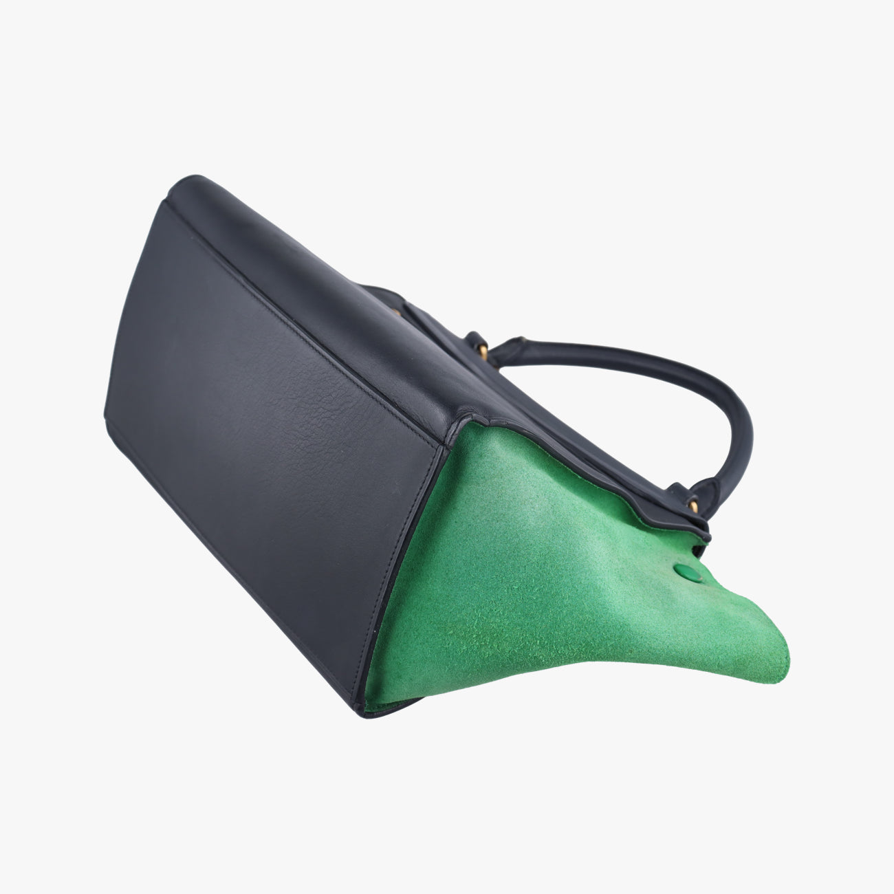 Trapèze Blue x Black x Green Leather x suede U-PA-0124トラペーズスモール ブルー×ブラック×グリーン レザー×スエード U-PA-0124