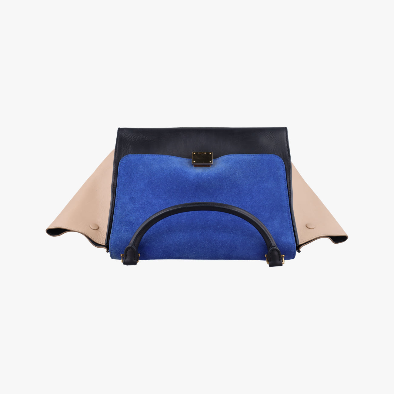 Trapèze Beige x blue x black Suede × leather S-GM-1101 トラペーズ ベージ×ブルー×ブラック スエード×レザー S-GM-1101 