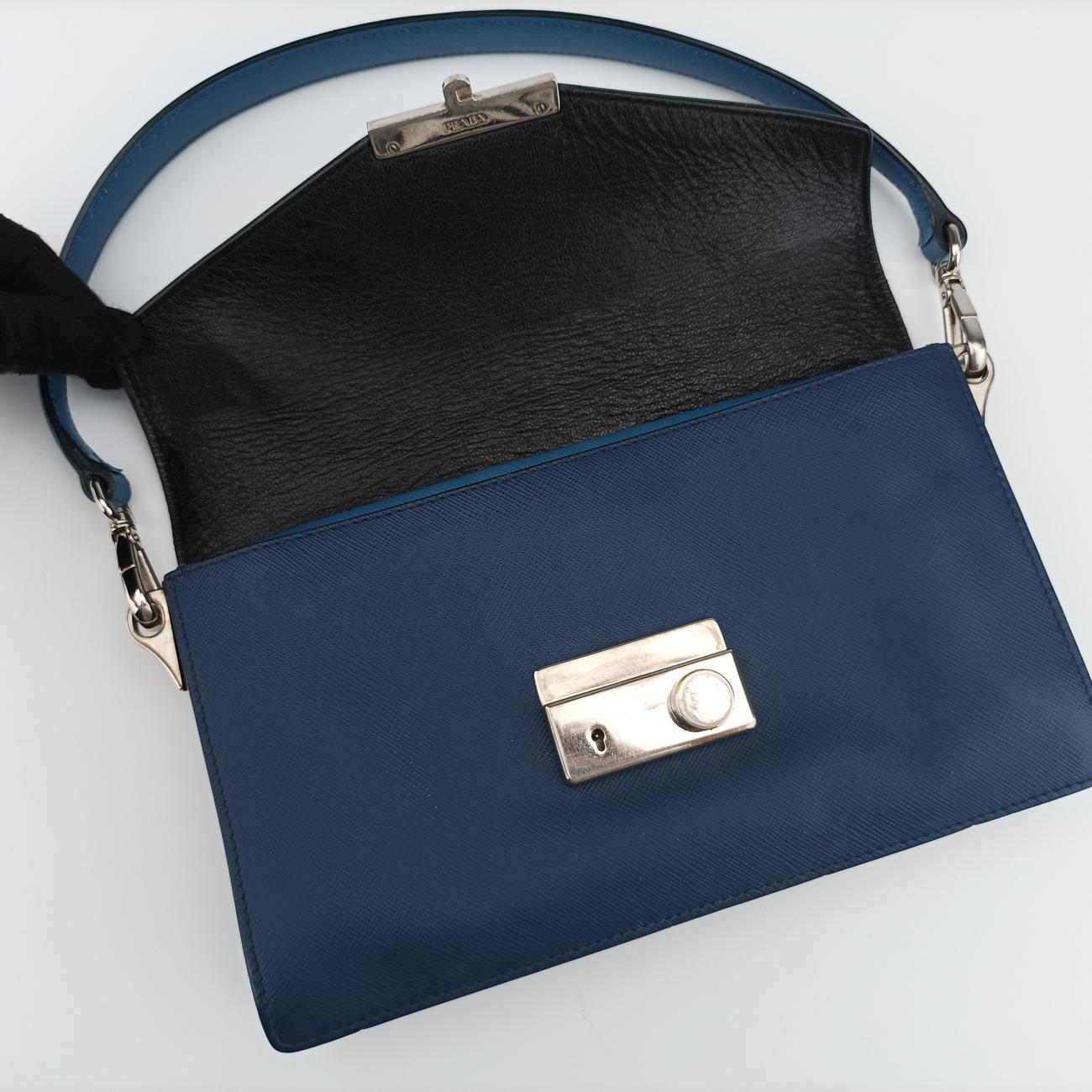 Sound TAMARIS Blue×Navy SAFFIANO Leather 180サウンド タマリス ブルー×ネイビー サフィアーノレザー 180