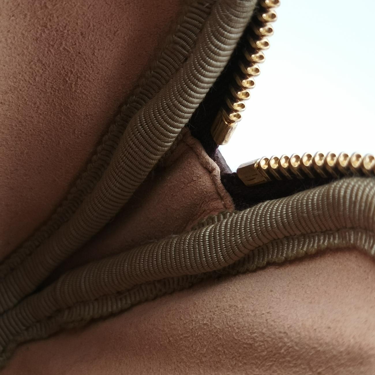 Ophidia Brown×green×red PVC coated canvas × leather オフィディア ブラウン×グリーン×レッド PVCコーティングキャンバス×レザー 519308 