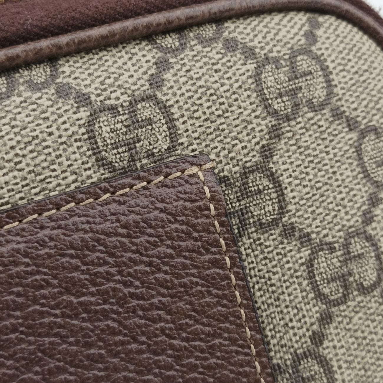 Ophidia Brown×green×red PVC coated canvas × leather オフィディア ブラウン×グリーン×レッド PVCコーティングキャンバス×レザー 519308 