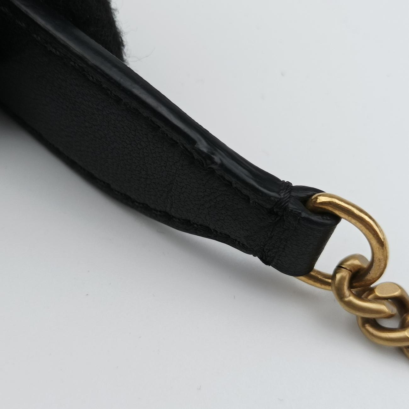 Diorama Black lambskin 08-BO-0135ディオラマ ブラック ラムスキン 08-BO-0135