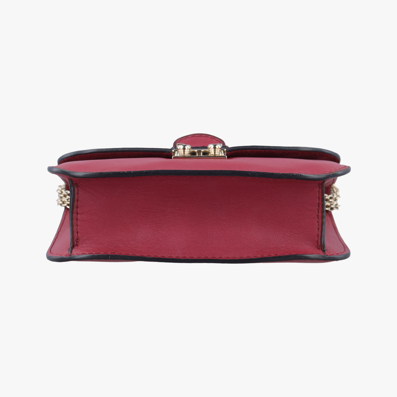 Rockstud Glam Lock Red Leather Lot number unknownロックスタッズグラムロック レッド レザー 製番不明