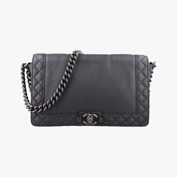 BOY CHANEL Grey leather A67948 18935729ボーイシャネル グレー レザー A67948 18935729