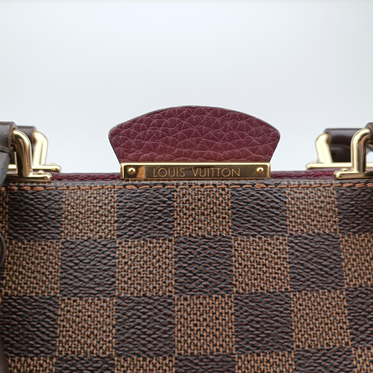 Brittany EBENE×BORDEAUX Damier Canvas×calf leather N41675 MI0197ブリタニー エベーヌ×ボルドー ダミエキャンバス×カーフレザー N41675 MI0197