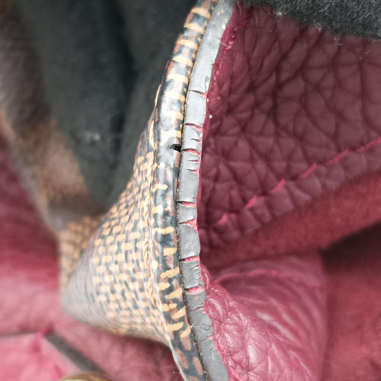 Brittany EBENE×BORDEAUX Damier Canvas×calf leather N41675 MI0197ブリタニー エベーヌ×ボルドー ダミエキャンバス×カーフレザー N41675 MI0197