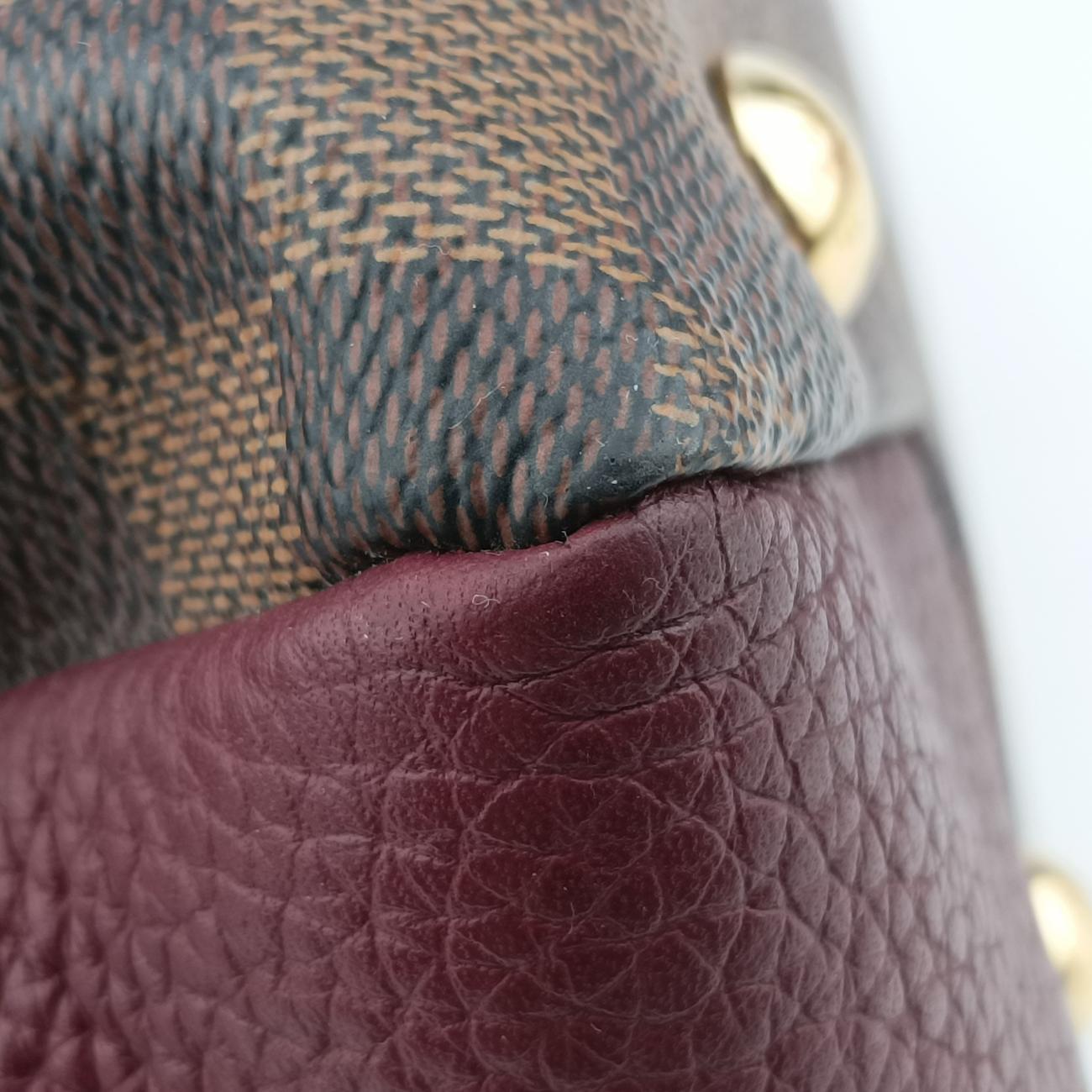 Brittany EBENE×BORDEAUX Damier Canvas×calf leather N41675 MI0197ブリタニー エベーヌ×ボルドー ダミエキャンバス×カーフレザー N41675 MI0197