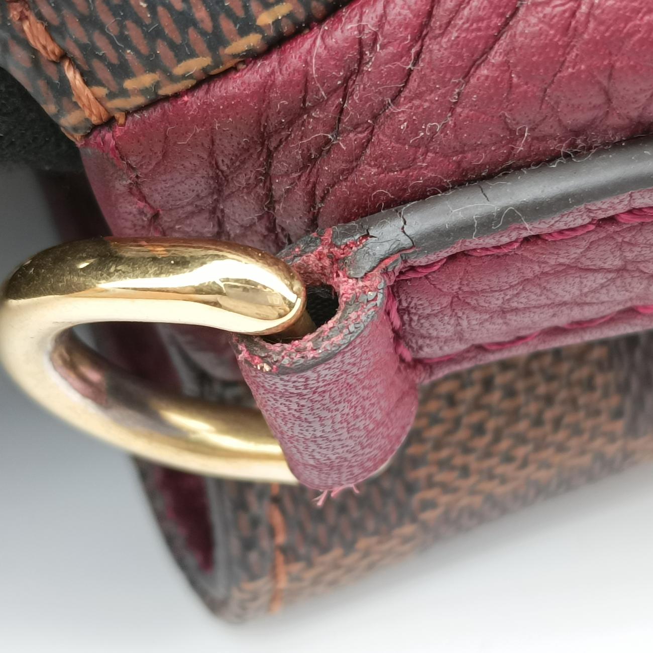 Brittany EBENE×BORDEAUX Damier Canvas×calf leather N41675 MI0197ブリタニー エベーヌ×ボルドー ダミエキャンバス×カーフレザー N41675 MI0197