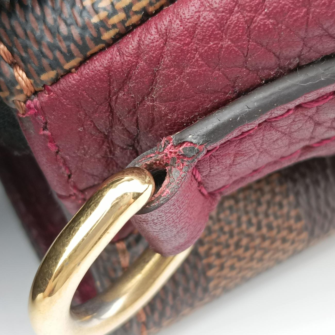 Brittany EBENE×BORDEAUX Damier Canvas×calf leather N41675 MI0197ブリタニー エベーヌ×ボルドー ダミエキャンバス×カーフレザー N41675 MI0197