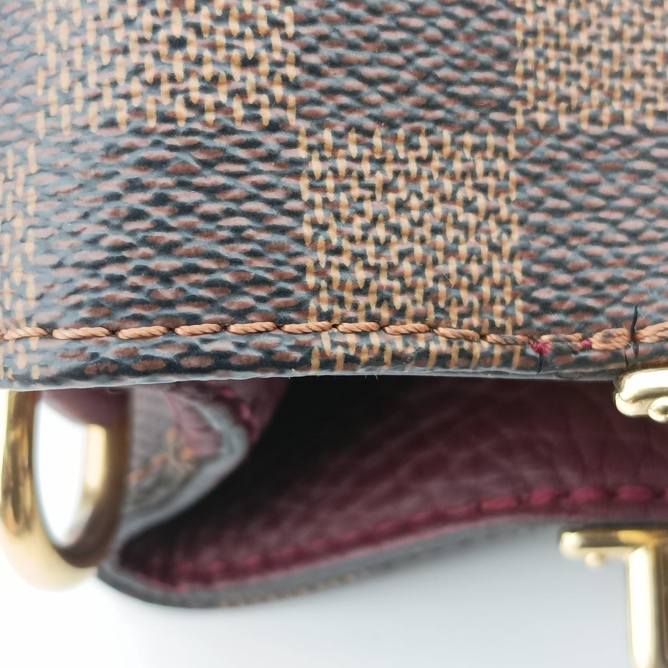 Brittany EBENE×BORDEAUX Damier Canvas×calf leather N41675 MI0197ブリタニー エベーヌ×ボルドー ダミエキャンバス×カーフレザー N41675 MI0197