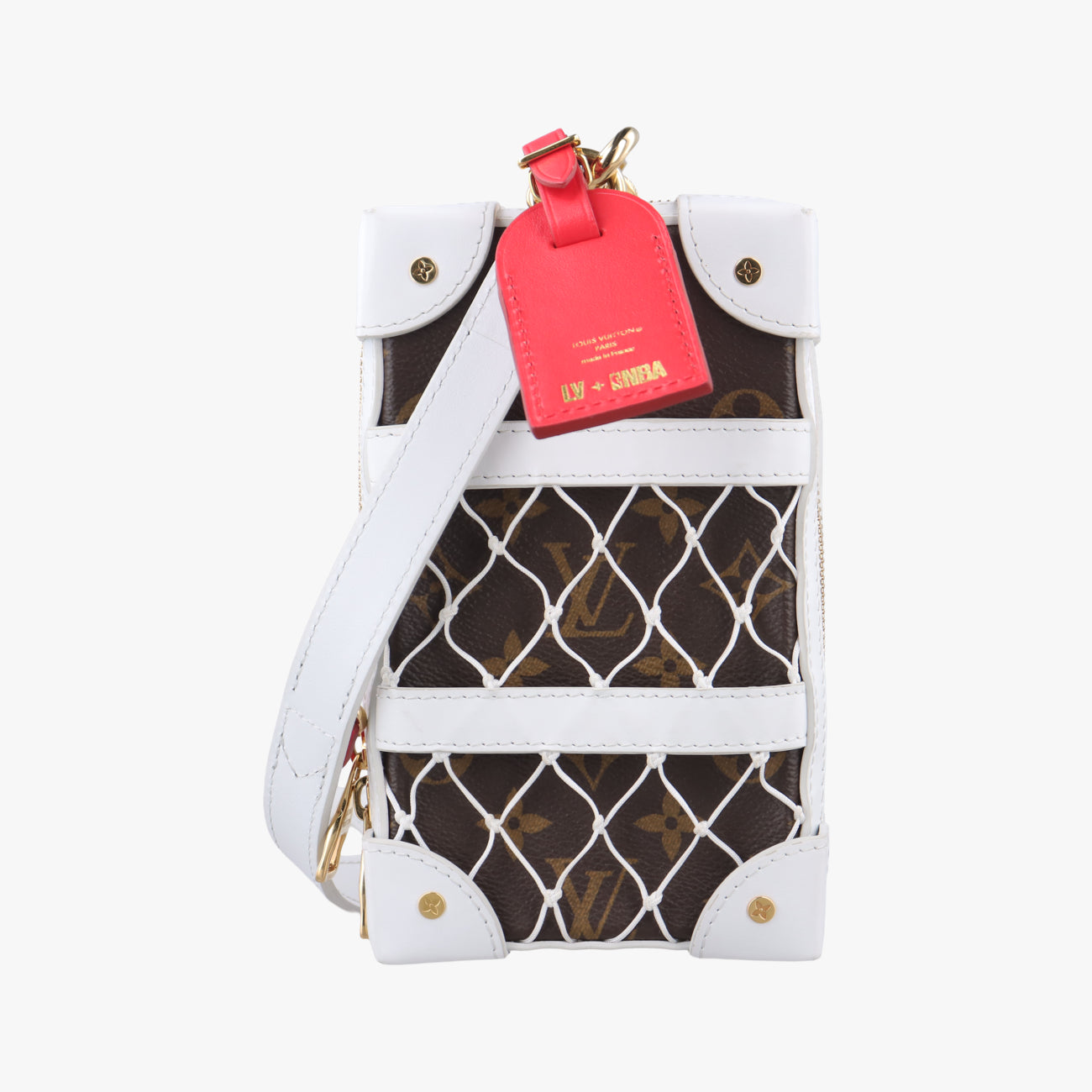 Soft Trunk Phone Box brown×white Monogram Canvas×calf leather TJ4240ソフトトランク フォーンボックス モノグラム/ブラウン系×ホワイト モノグラムキャンバス×カーフレザー M80102 TJ4240