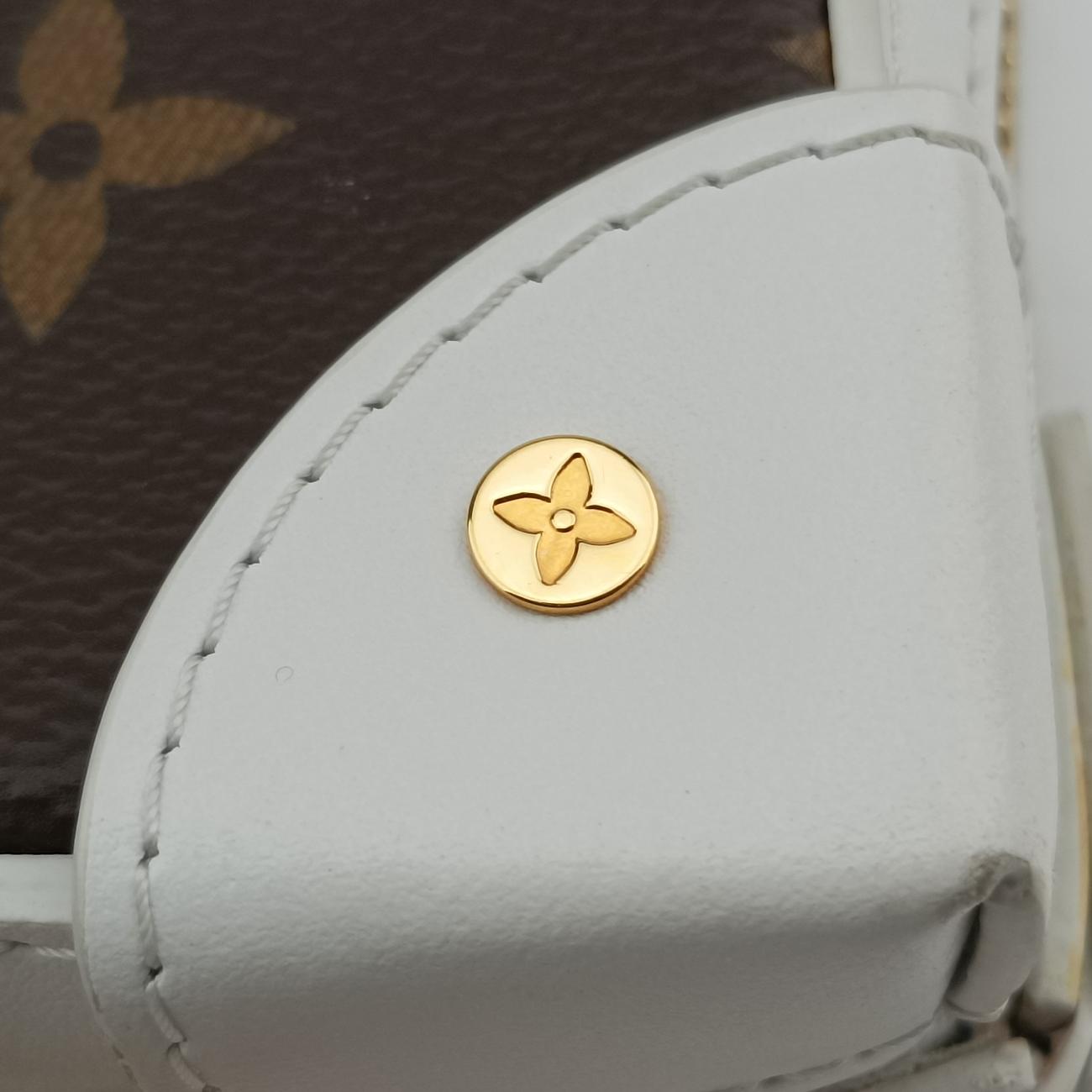 Soft Trunk Phone Box brown×white Monogram Canvas×calf leather TJ4240ソフトトランク フォーンボックス モノグラム/ブラウン系×ホワイト モノグラムキャンバス×カーフレザー M80102 TJ4240