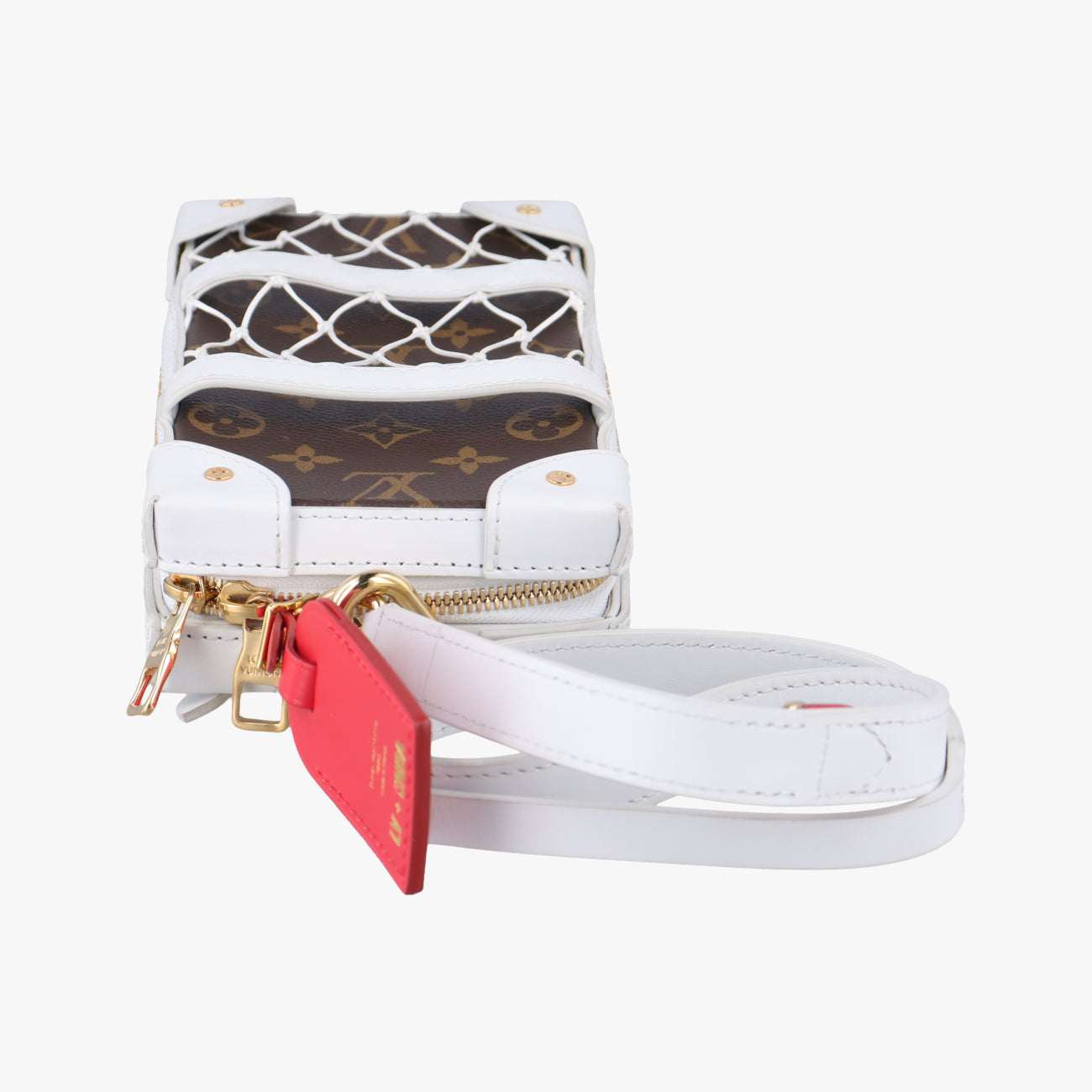 Soft Trunk Phone Box brown×white Monogram Canvas×calf leather TJ4240ソフトトランク フォーンボックス モノグラム/ブラウン系×ホワイト モノグラムキャンバス×カーフレザー M80102 TJ4240