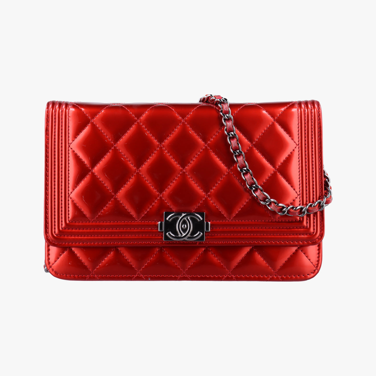 BOY CHANEL Red Patent 19500991ボーイシャネル レッド パテント A68911 19500991