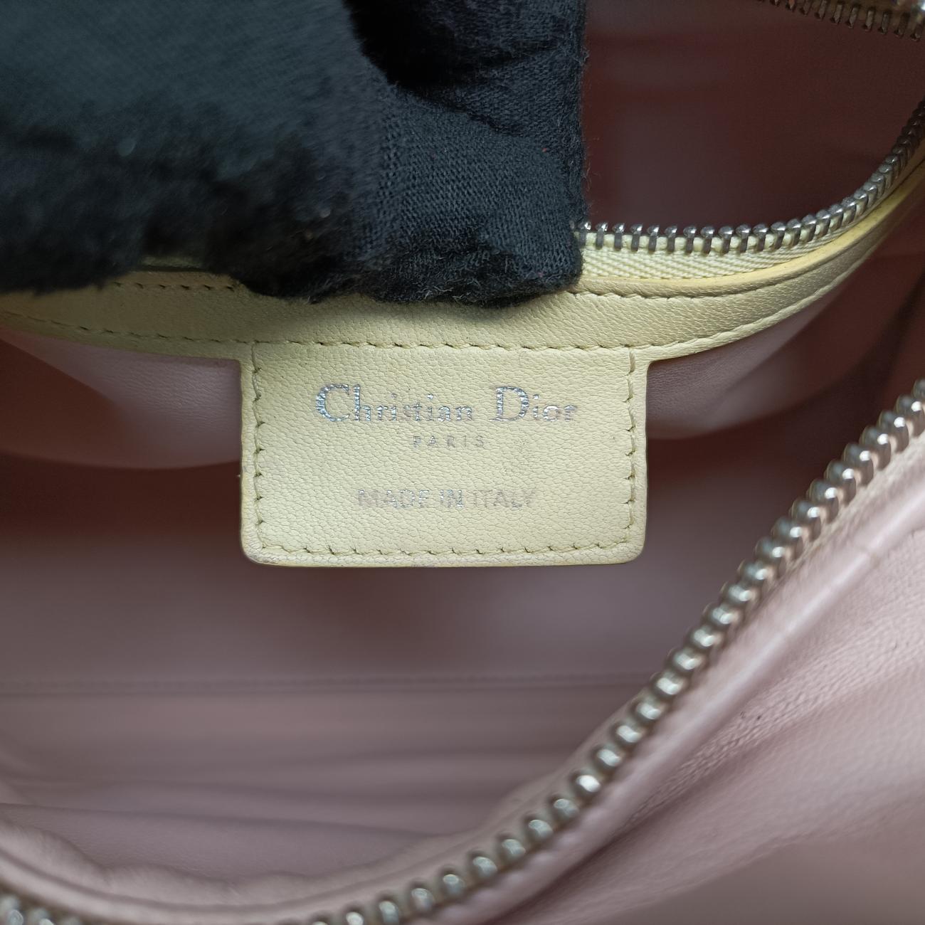 Lady Dior Pink×Blue×Yellow lambskin 05-MA-0113レディディオール ピンク×ブルー×イエロー ラムスキン 05-MA-0113