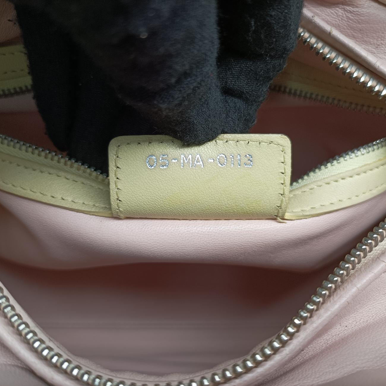 Lady Dior Pink×Blue×Yellow lambskin 05-MA-0113レディディオール ピンク×ブルー×イエロー ラムスキン 05-MA-0113