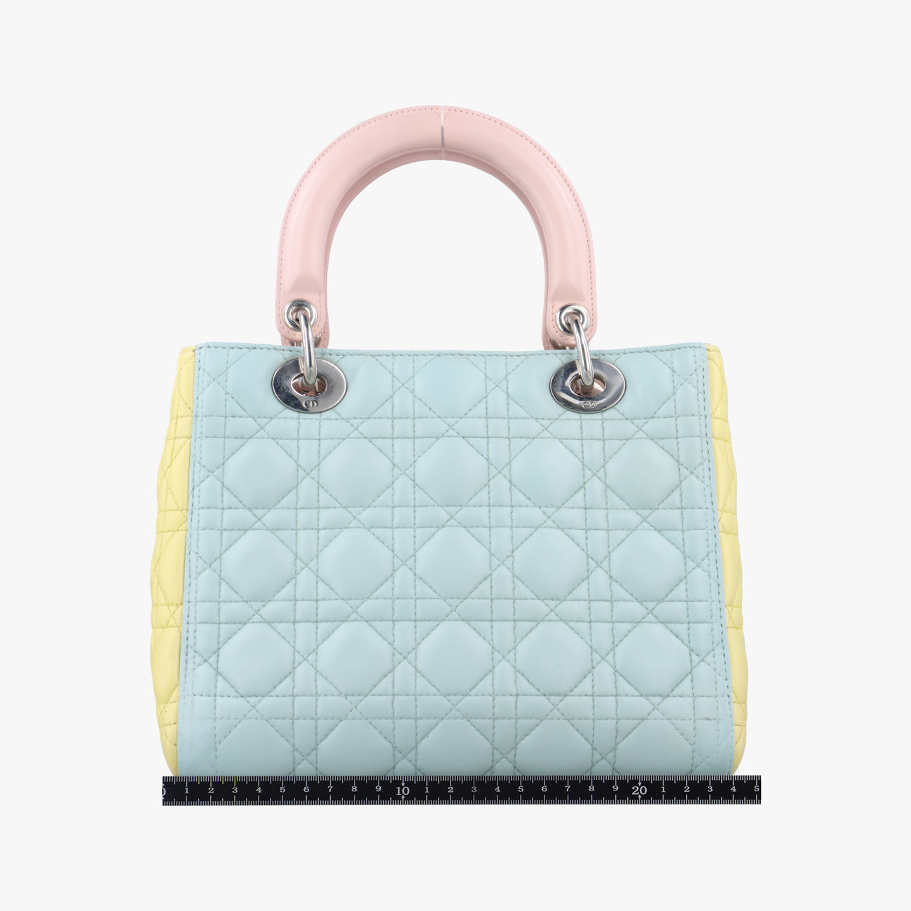 Lady Dior Pink×Blue×Yellow lambskin 05-MA-0113レディディオール ピンク×ブルー×イエロー ラムスキン 05-MA-0113