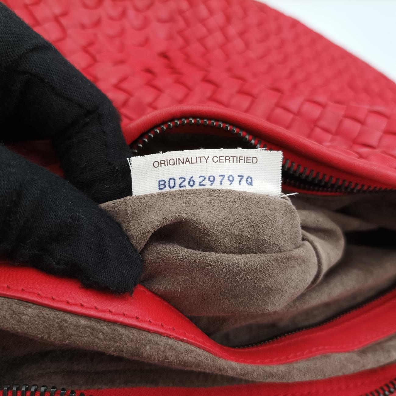 Intrecciato Red Leather B02629797Qイントレチャート レッド レザー B02629797Q