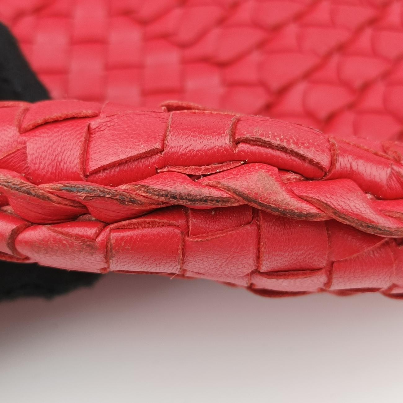 Intrecciato Red Leather B02629797Qイントレチャート レッド レザー B02629797Q