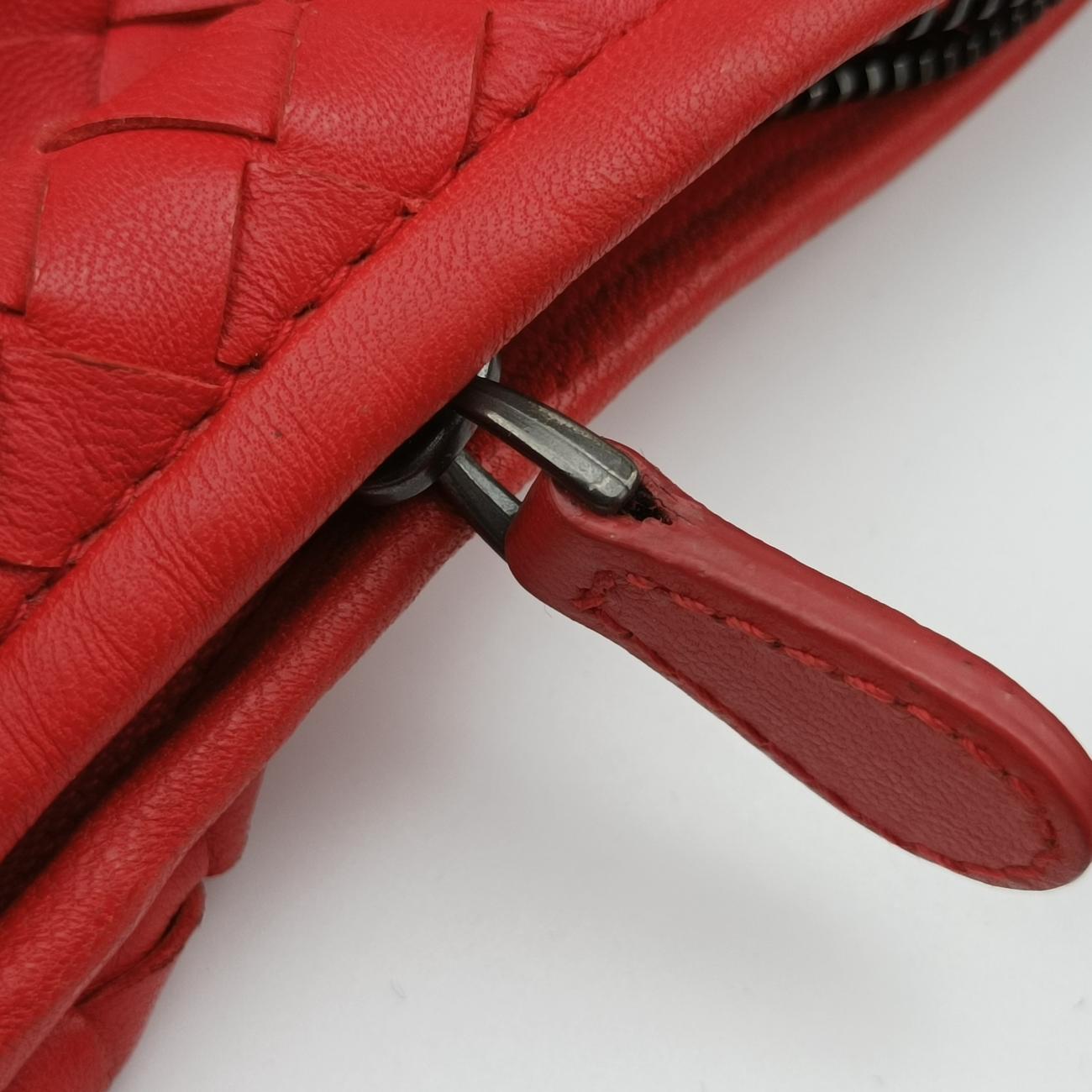 Intrecciato Red Leather B02629797Qイントレチャート レッド レザー B02629797Q