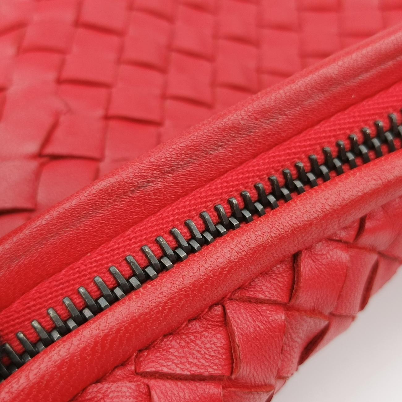 Intrecciato Red Leather B02629797Qイントレチャート レッド レザー B02629797Q