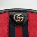 Ophidia Red×black suede×Leather C024426093オフィディア レッド×ブラック スエード×レザー 499621 C024426093